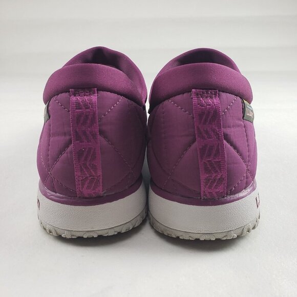 LL Bean Ultralight Primaloft Slip On Shoe Womens 10 Purple Quilted Waterproof - Picture 7 of 10